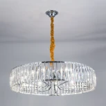 Подвесная люстра Eletto EL321P10 (220V, хрусталь, подвески, на цепи, круглые)