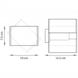 Настенный светильник Lightstar Pezzo 801610 (220V, куб)