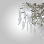 Подвесная люстра AM Group WOODSTAR WOODSTAR D600 SN (220V, на тросе, листья)