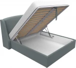 Кровать интерьерная Лотос 160 (Серый/Рогожка) Лига Диванов арт.123111