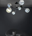 Потолочная люстра на штанге Wedo Light Berta WD3564/6C-BK-CR-WT