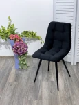 Стул CHILLI-Q черный #H75, велюр / черный каркас, 4 шт/ 1 к