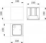 Архитектурная подсветка Maytoni Fulton O572WL-L20W3K (LED, 220V, куб, IP54)