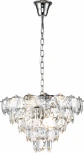 Люстра подвесная Fiaba V000050 (12010/11P Chrome) (220V, хрусталь, на цепи)