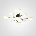 Потолочная люстра на штанге Gamma D98 White Imperiumloft Gamma01 (223762-23) (LED, 220V, пульт управления, круглые)