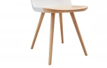 Стул DС-S097A белый/бук
