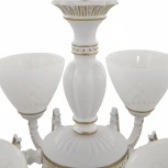 Подвесная люстра Arte Milano AM343837 343837/6 WT+G (220V, на цепи)