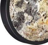 Настенный светильник Odeon Light Bergi 5064/15WL черн./серо-беж./металл/натур.камень/акрил с переключ.цветов.темпер. LED 15W 3000К/4000K/6000K (220V, круглые)