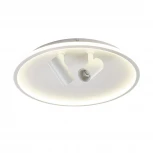 Потолочный светодиодный светильник круглый со спотами MyFar Focus MR9050-CL (регулировка яркости, 220V, пульт управления, круглые)