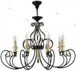 Подвесная люстра Maytoni Karina H631-PL-08-B (220V, на цепи, подсвечник, свеча)