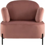 Кресло Stool Group Кэнди с подлокотниками велюр пыльно-розовый УТ000035880