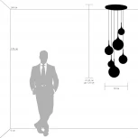 Подвесной светильник ярусный Lightstar Globo 813062 (220V, на проводе, шарики)