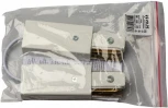 Соединитель для 2-х однофазных шинопроводов UBX-Q122 G25 WHITE 1 POLYBAG