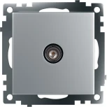 ТВ-розетка (серебро) Stekker Катрин 39586