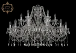 Подвесная большая люстра Art Classic 11.12 11.12.12+6.360.Gd.Sp (220V, хрусталь, на цепи, подсвечник, свеча)