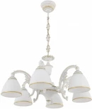 Подвесная люстра Arte Milano AM343837 347837/6 WT+G (220V, на цепи)