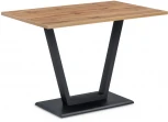 Стол на тумбе Woodville Мичиган Лофт 110х70 25 мм дуб вотан / черный матовый 515300