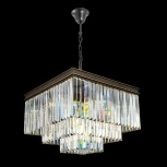 Подвесная люстра ярусная каскадная Citilux Мартин CL332231 (220V, хрусталь, на цепи)