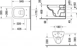 Унитаз подвесной Duravit D-code 45700900A1 безободковый