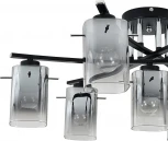 Потолочная люстра на штанге Escada Iberis 1101/7P Black 7x40Вт E27, металл/стекло, черный (220V)