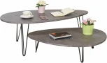 Стол журнальный Шеффилд серый бетон/черный от фабрики Mebelik