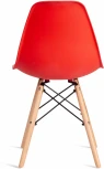 Стул CINDY (EAMES) (mod. 1801) / 1 шт. в упаковке (Дерево бук,Металл,Пластик /Красный)