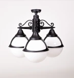 Потолочный светильник уличный Oasis Light GENOVA 88170A/3 Bl (220V, фонарь, шар, IP44)
