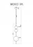 Подвесной светодиодный светильник MyFar Violla MR2022-3PL (220V, на проводе, шарики, IP40)