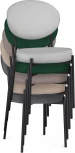 Стул на металлокаркасе Ройс (Ройс зеленый / черный) Woodville арт.584278