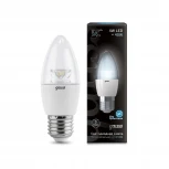 Лампочка светодиодная E27 4W Gauss Candle Crystal Clear 103202204
