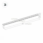 Трековый светильник магнитный Downlight Arlight MAG-LASER 032648 (LED, 24V)