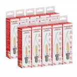 Лампочка светодиодная филаментная прозрачная свеча на ветру E14 7W Thomson Tail Candle TH-B2076