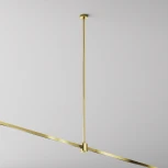 Крепление потолочное Long 760мм с прямым коннектором питания Flarity латунь Maytoni Accessories for tracks Flarity TRA159С-IPCL1-BS (24V)