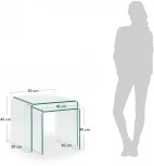 Журнальный стол La Forma (ex Julia Grup) Burano (Прозрачный/ Стекло) 23611