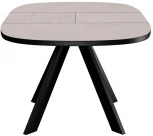 Стол DikLine B110 Хромикс белый,опоры черные