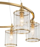 Подвесная люстра 13022/6P Brass Indigo Dante V000405