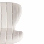 Стул барный AVIONIC (mod. KY712A) белый/хром (металл/экокожа)