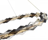 Подвесной светильник ST Luce Diamanta SL6009.113.01 Золотистый/Прозрачно-Дымчатый LED 1*30W 3000K (220V, на тросе, кольцо)