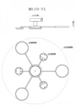 Потолочная люстра MyFar Nora MR1170-7CL (LED, 220V)