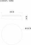 Потолочный светильник Arte Lamp A3089PL-96WH