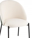 Стул обеденный Adelinde бежевый с зеленой экокожей Stool Group арт.УТ000038521