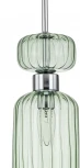 Подвесной светильник Escada Gloss 1141/1S Chrome/Green 1x60Вт E14, металл/стекло, хром/зеленый (220V, на проводе)