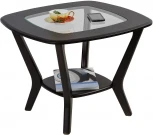 Стол журнальный Мельбурн со стеклом венге/венге от фабрики Mebelik