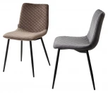 Обеденный стул M-City TINTIN BLUVEL-38 LATTE / черный каркас