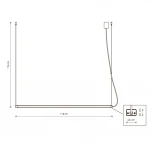 Подвесной линейный светильник светодиодный H Nowodvorski Led 8910