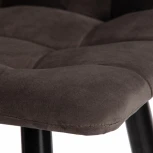 Стул барный CHILLY (mod.7095б) коралловый barkhat 15 /черный (ткань/металл)