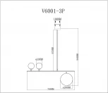 Потолочная люстра Moderli Sheman V6001-3P