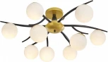 Потолочная люстра на штанге Arte Milano Neapolis-73408 273408/9 BK/GD (220V, шар)