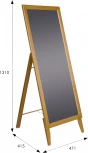 Зеркало напольное BeautyStyle 29 светло-коричневый 131 см х 47,1 см от фабрики Mebelik