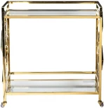 Журнальный стол Garda Decor GY-CRT8164GOLD (Золото/Прозрачный)